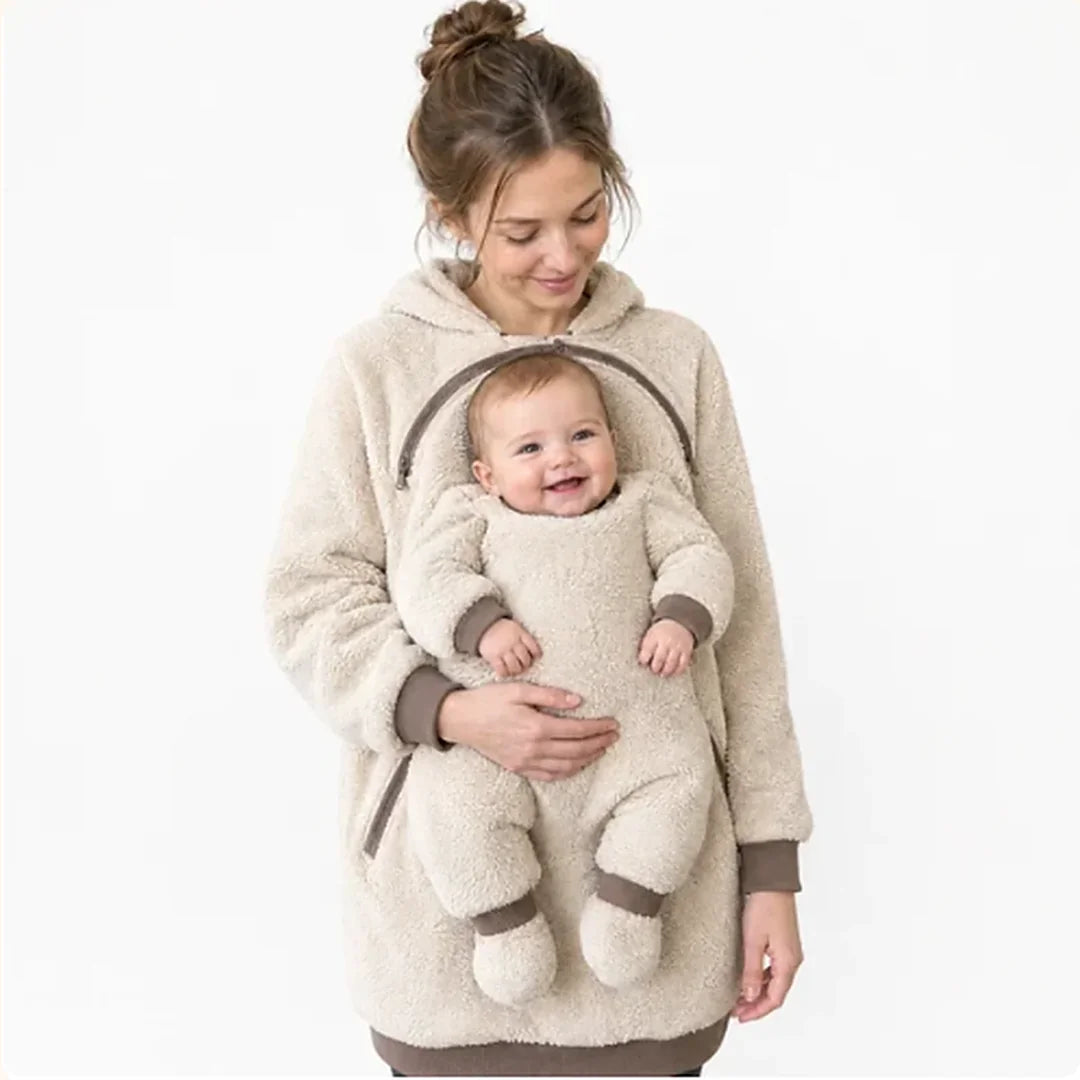 Hands-Free Hoodie With Hidden Baby Seat