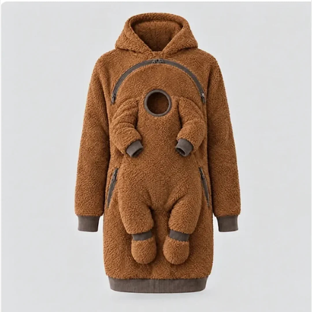 Hands-Free Hoodie With Hidden Baby Seat